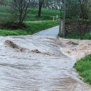Riu Gurri al seu pas per les Masies de Roda. Autoria: projectes és LocAll4Flood, coordinat pel Centre Tecnològic BETA i un dels projectes del programa Interreg Euro-MED.