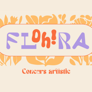 Logo for "FLORA" with floral design.