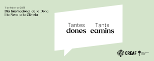 Graphic with speech bubble and text in Catalan language.