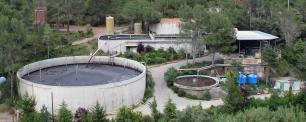 Depuradora de aguas residuales en el río Ripoll, en el municipio de Castellar del Vallés