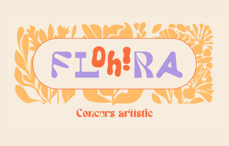 Logo for "FLORA" with floral design.