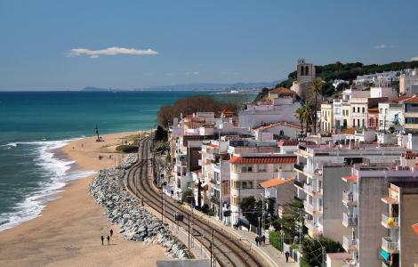 Costa catalana de la comarca de El Maresme.