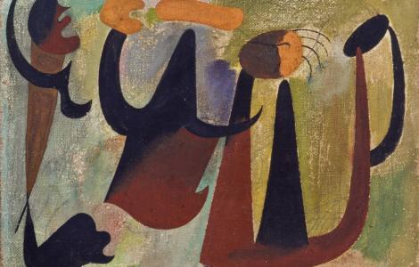 Groupe de personnages dans la forêt, Joan Miró