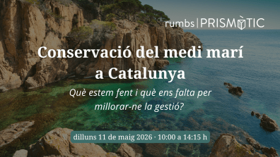 Rocky coastline with turquoise water, text overlayed for an event.