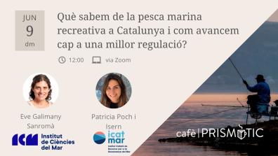 Promotional graphic for a talk on recreational marine fishing.