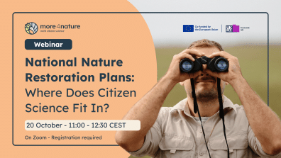 more4nature webinar. National Nature Restoration Plans: Where Does Citizen Science Fit In?