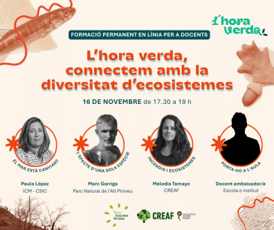 Targeta de difusió de l'Hora Verda sobre diversitat ecosistèmica
