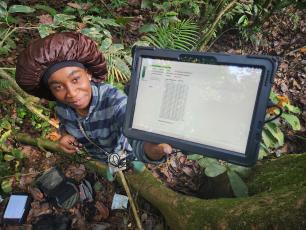 Lucette Adet, investigadora del CREAF al projecte CoForFunc