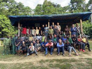 Foto de l'equip del projecte CoforFunc a Camerun