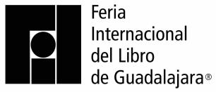 Logo of Feria Internacional del Libro de Guadalajara, in black and white.