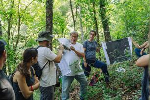 Visita del CREAF al grup de gestió forestal a Montesquiu