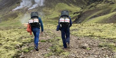 Field work in Iceland