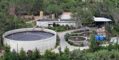 Depuradora de aguas residuales en el río Ripoll, en el municipio de Castellar del Vallés